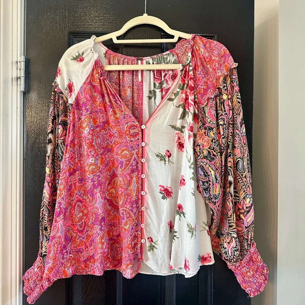 Free People Gemini Blouse. Size Small. Excellent Condition. - Picture 1 of 9